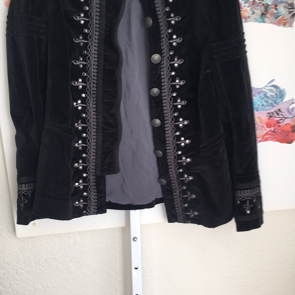 Free People Soft Slate Blue Women's Jacket - Picture 3 of 6